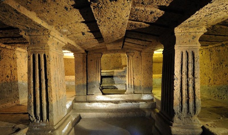 Etruscan Necropolis At Cerveteri