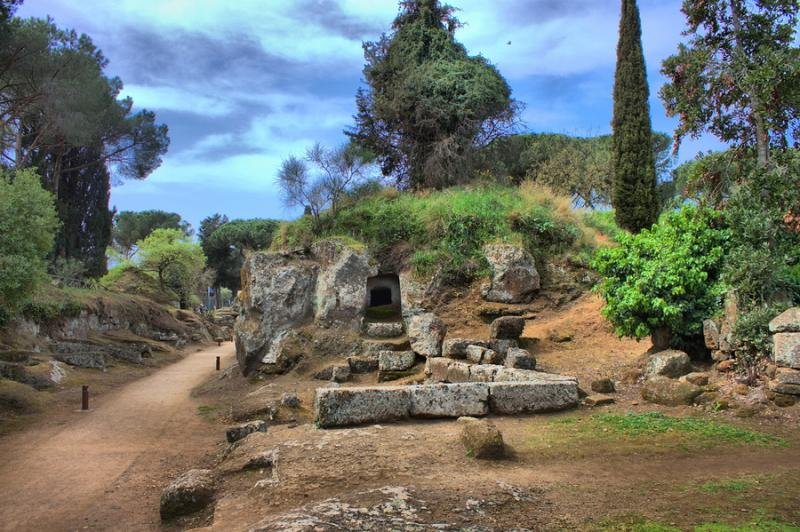 Etruscan Necropolis At Cerveteri