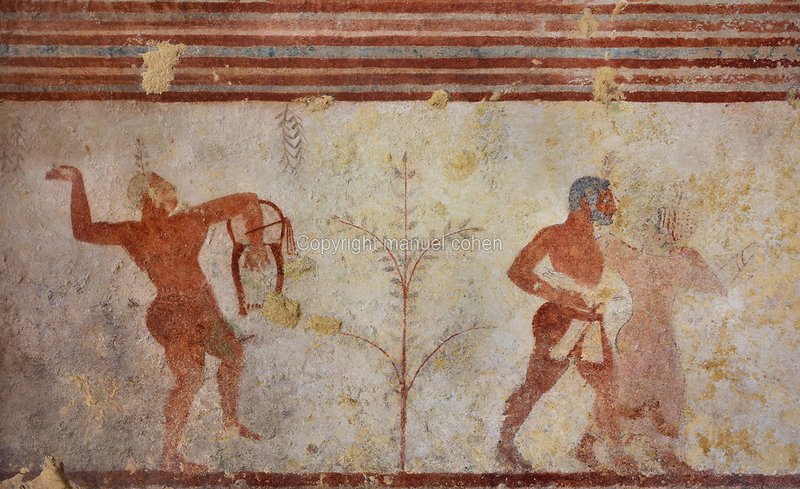 Etruscan Tomb Frescoes Of Dancers