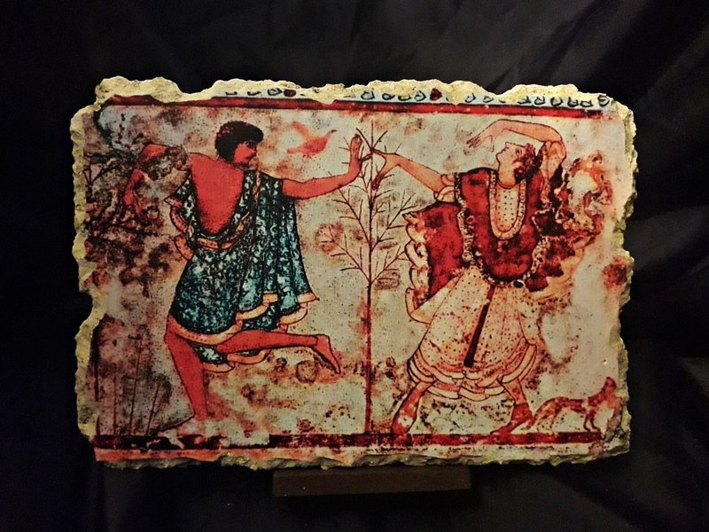 Etruscan Tomb Frescoes Of Dancers