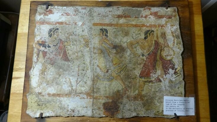 Etruscan Tomb Painting Of Musicians