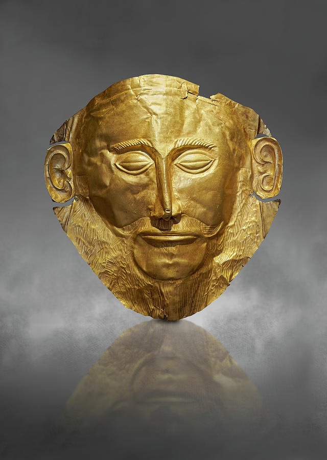 Funerary Masks Of The Mask Of Agamemnon