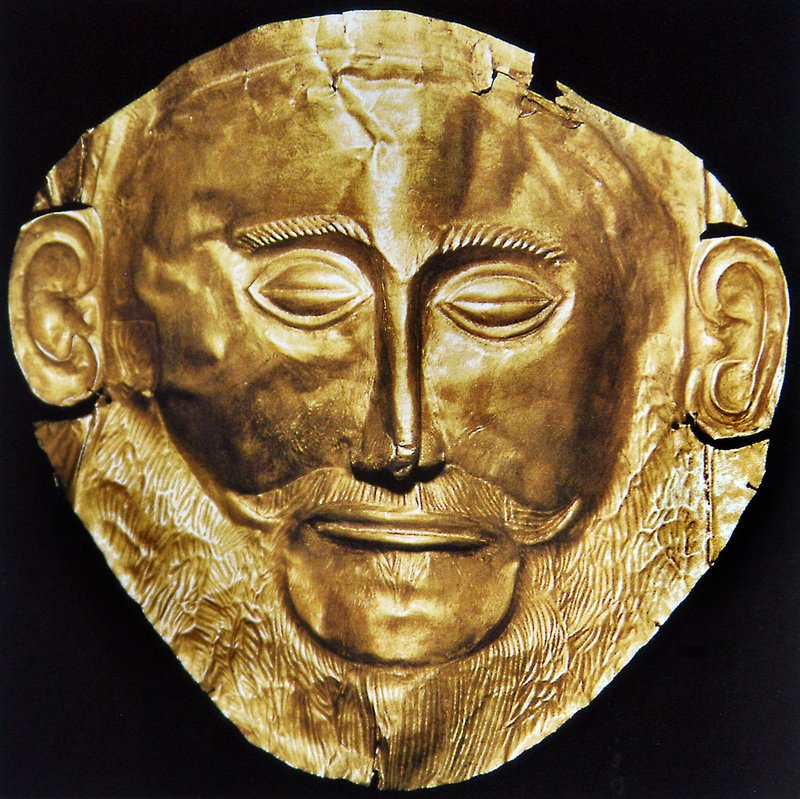 Funerary Masks Of The Mask Of Agamemnon