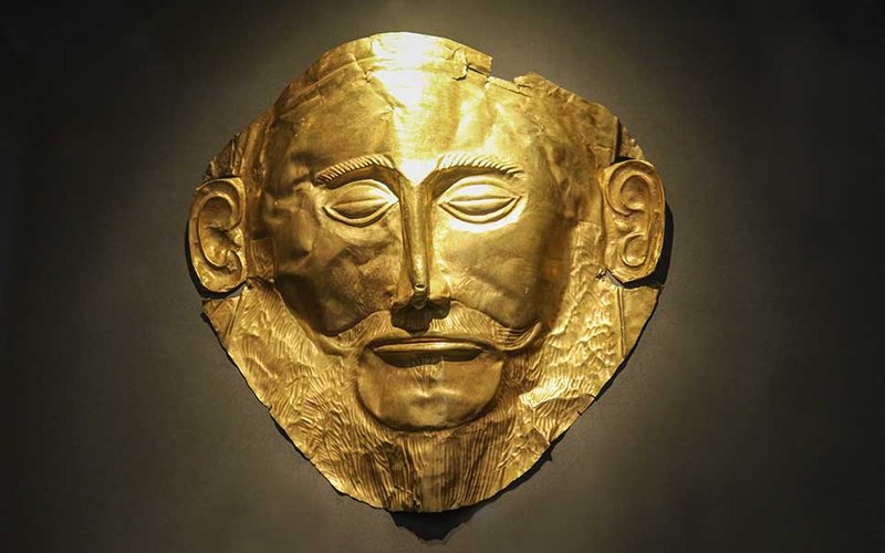 Funerary Masks Of The Mask Of Agamemnon