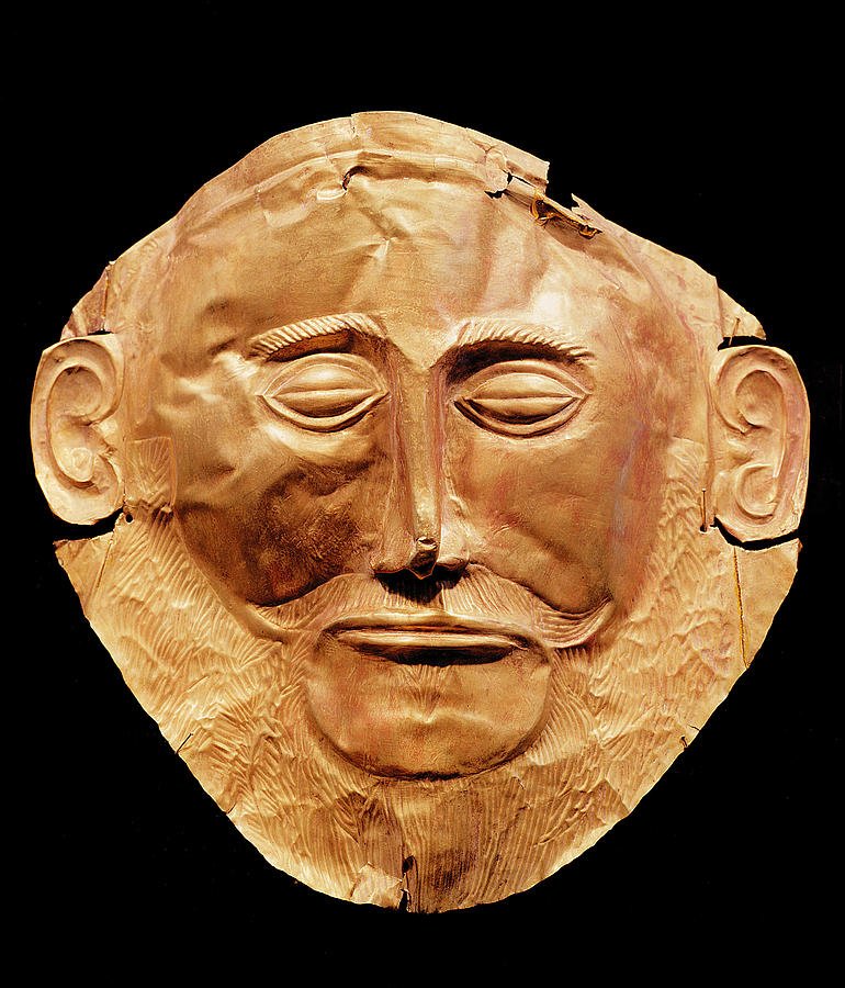 Funerary Masks Of The Mask Of Agamemnon