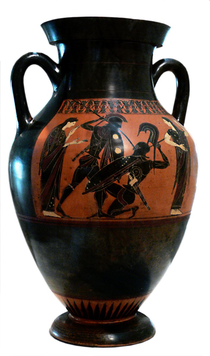 Greek Amphora Depicting Achilles