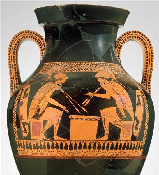 Greek Amphora Depicting Achilles