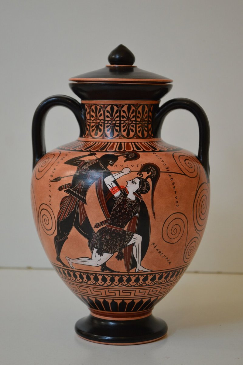 Greek Amphora Depicting Achilles