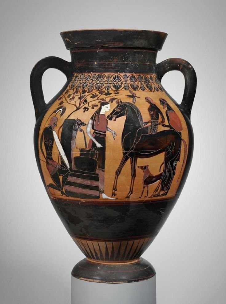 Greek Amphora Depicting Achilles