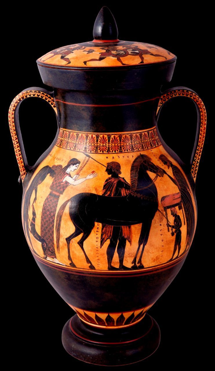 Greek Amphora Depicting Achilles
