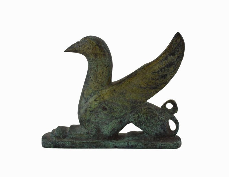 Greek Bronze Griffin Cauldron Attachments