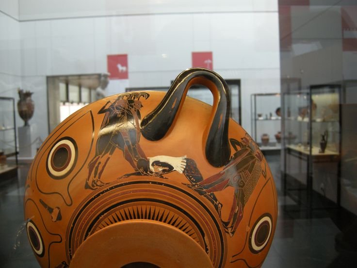 Greek Kylix Depicting Dionysus