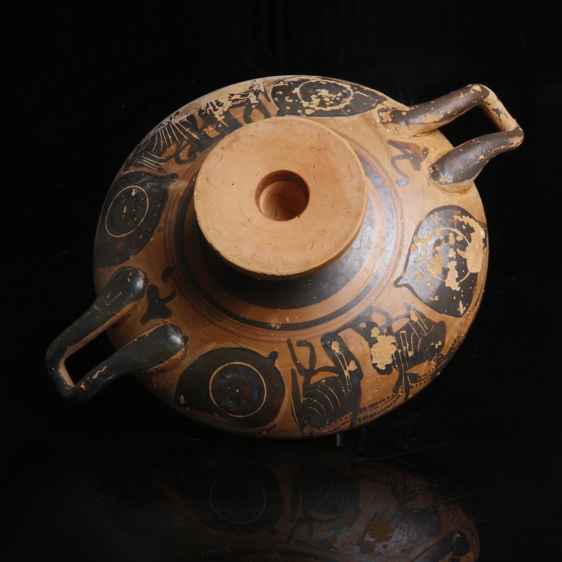Greek Kylix With Symposium Scene