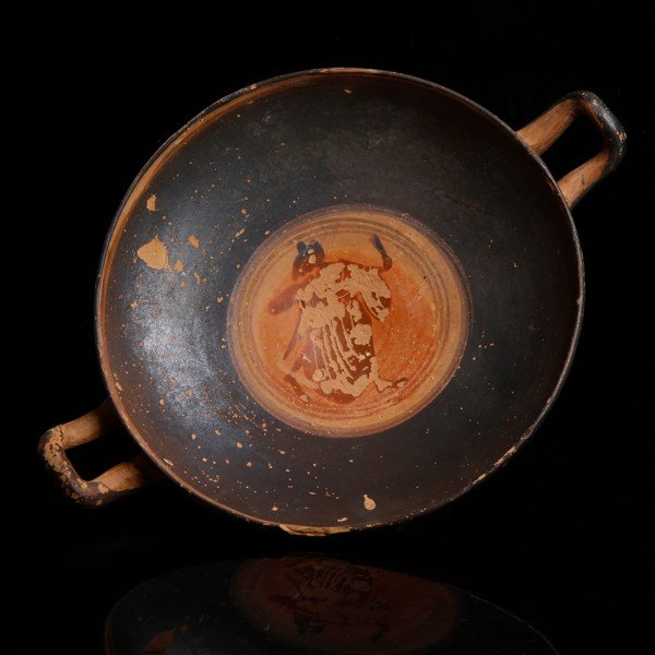 Greek Kylix With Symposium Scene
