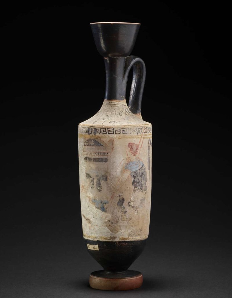 Greek Lekythos Funeral Vase
