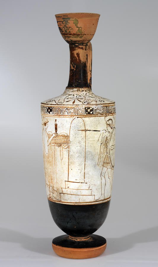 Greek Lekythos Funeral Vase