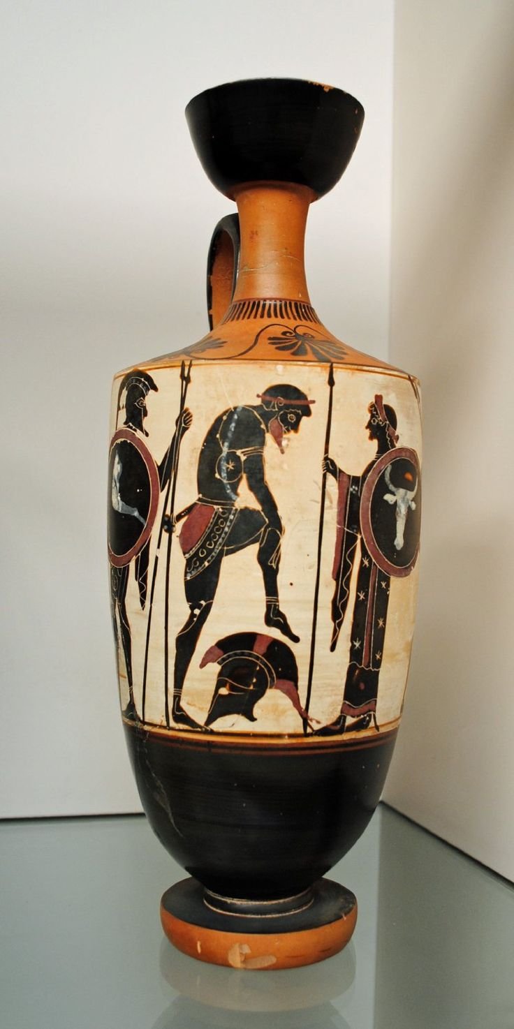 Greek Lekythos Funeral Vase