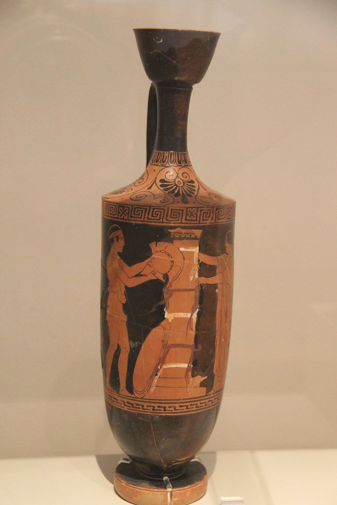 Greek Lekythos Funeral Vase