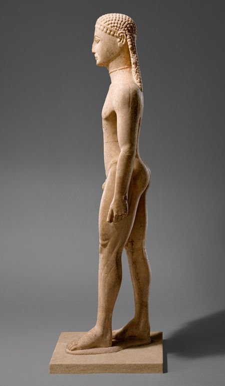 Greek Marble Kouroi Statues<span class=
