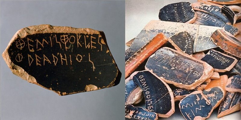Greek Ostraka Shards From Voting Sites