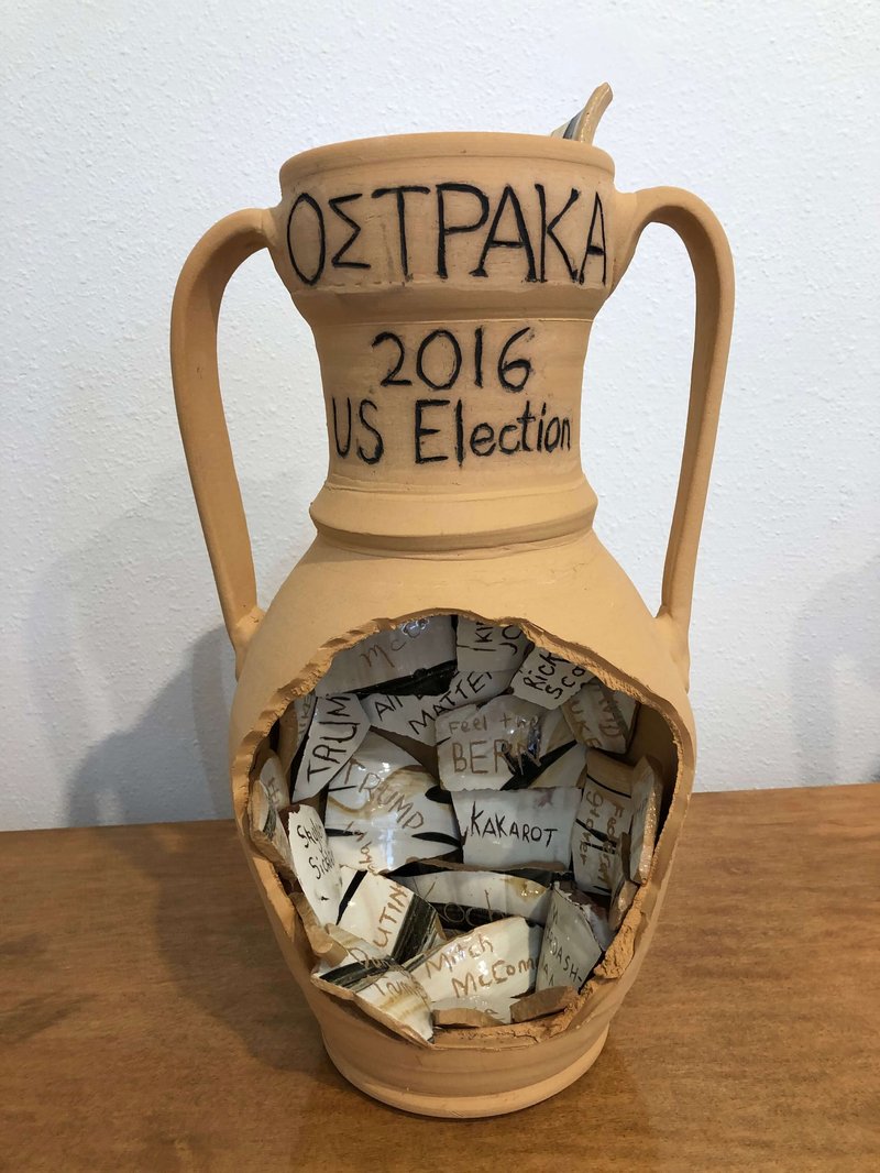 Greek Ostraka Shards From Voting Sites