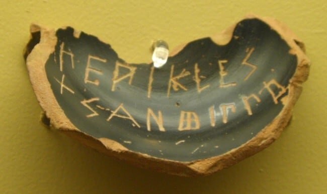 Greek Ostraka Shards From Voting Sites
