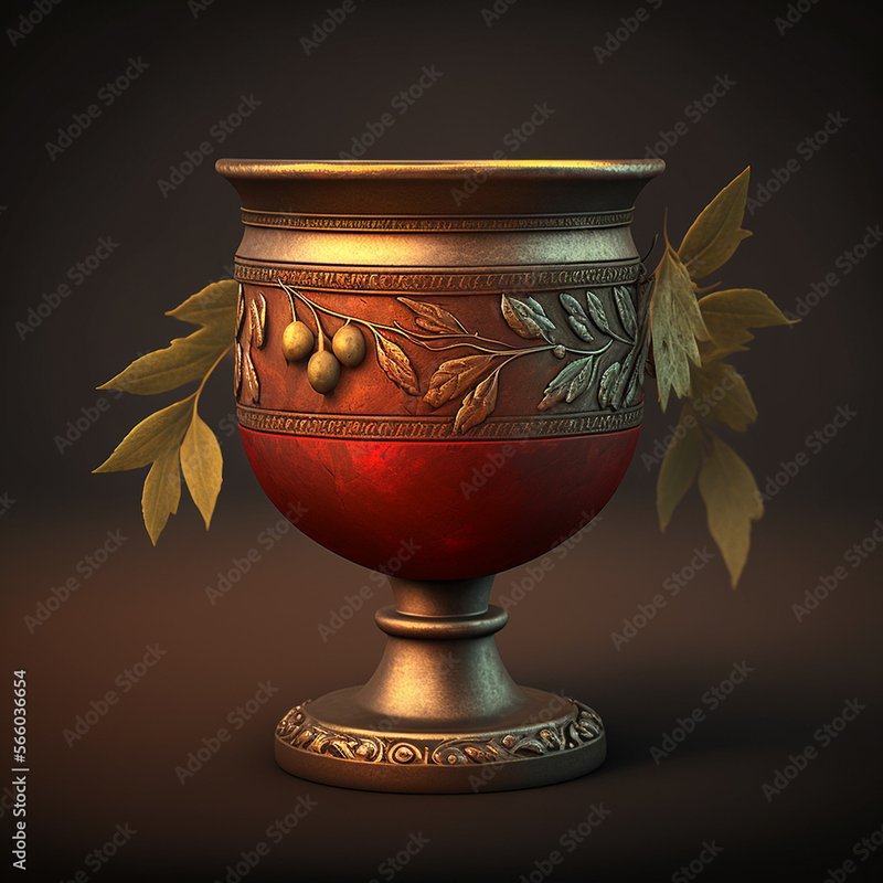Greek Pottery With Mythological Scenes