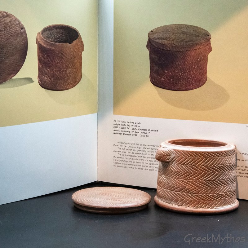 Greek Pyxis Containers With Lid
