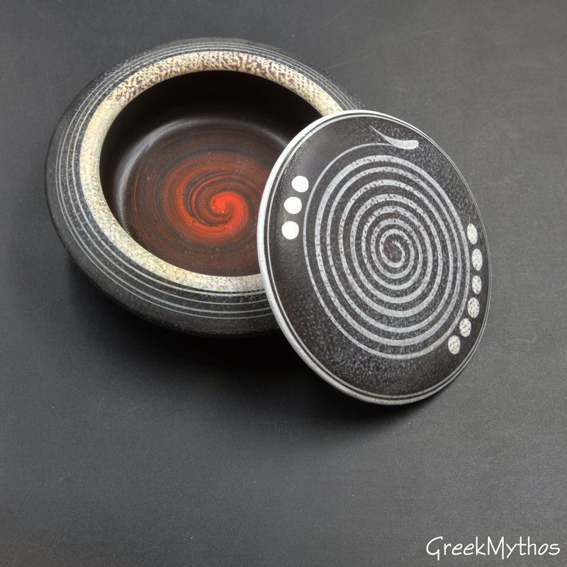 Greek Pyxis Containers With Lid