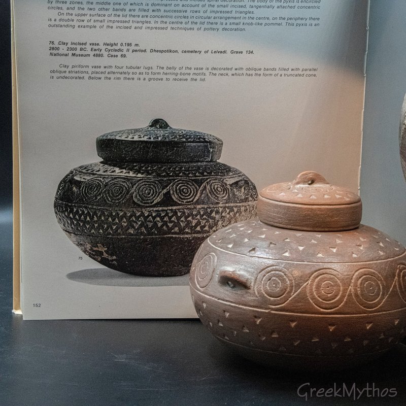 Greek Pyxis Containers With Lid