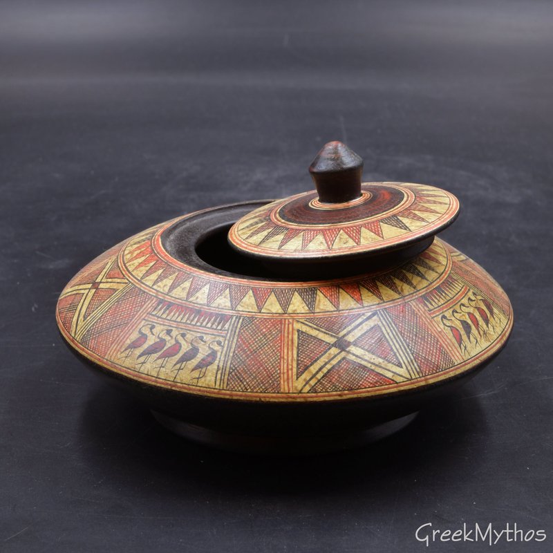Greek Pyxis Containers With Lid