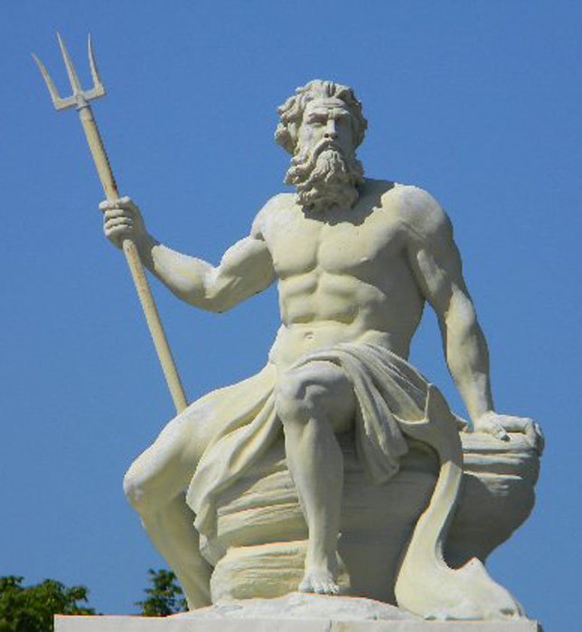 Greek Statue Of Poseidon Or Zeus