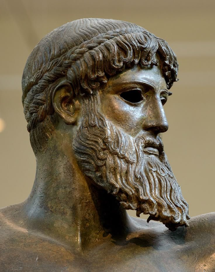 Greek Statue Of Poseidon Or Zeus