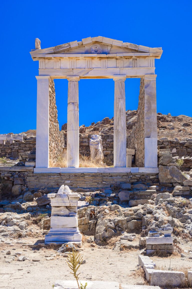 Greek Temple Foundations On Delos