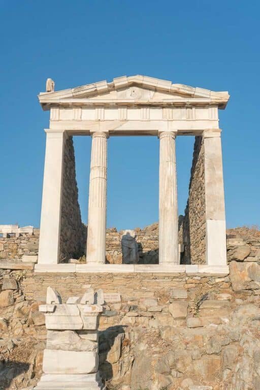 Greek Temple Foundations On Delos