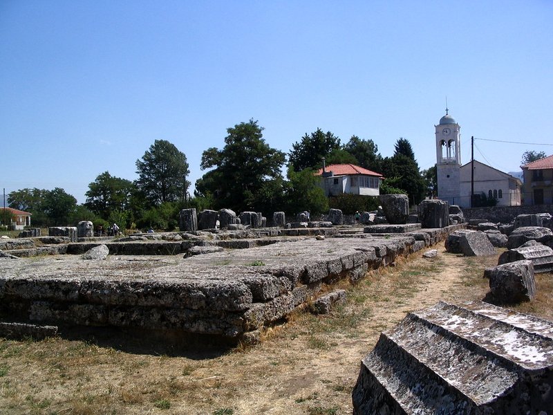 Greek Temple Of Athena Alea At Tegea