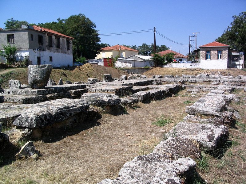 Greek Temple Of Athena Alea At Tegea