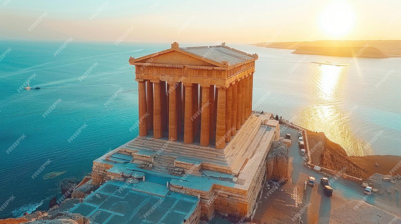Greek Temple Of Athena Alea At Tegea