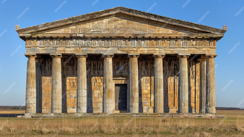 Greek Temple Of Athena Alea At Tegea