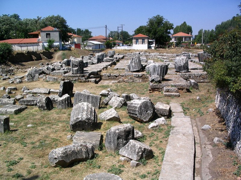 Greek Temple Of Athena Alea At Tegea<span class=