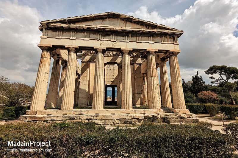 Greek Temple Of Hephaestus In Athens