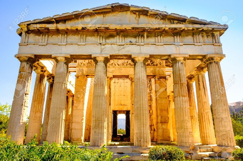 Greek Temple Of Hephaestus In Athens