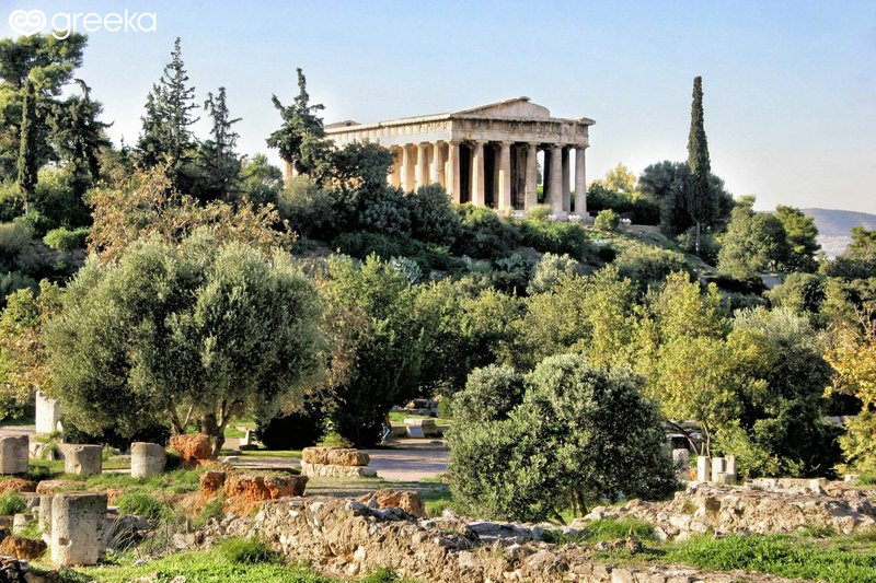 Greek Temple Of Hephaestus In Athens
