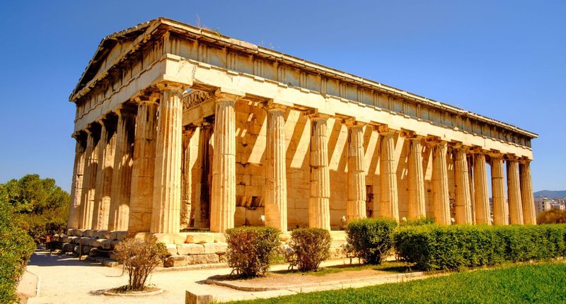 Greek Temple Of Hephaestus In Athens