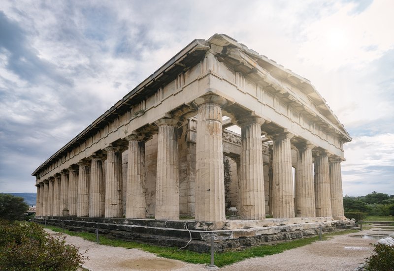 Greek Temple Of Hephaestus In Athens