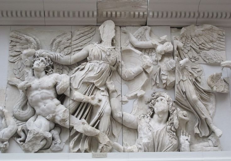 Greek Temple Relief Of The Gigantomachy