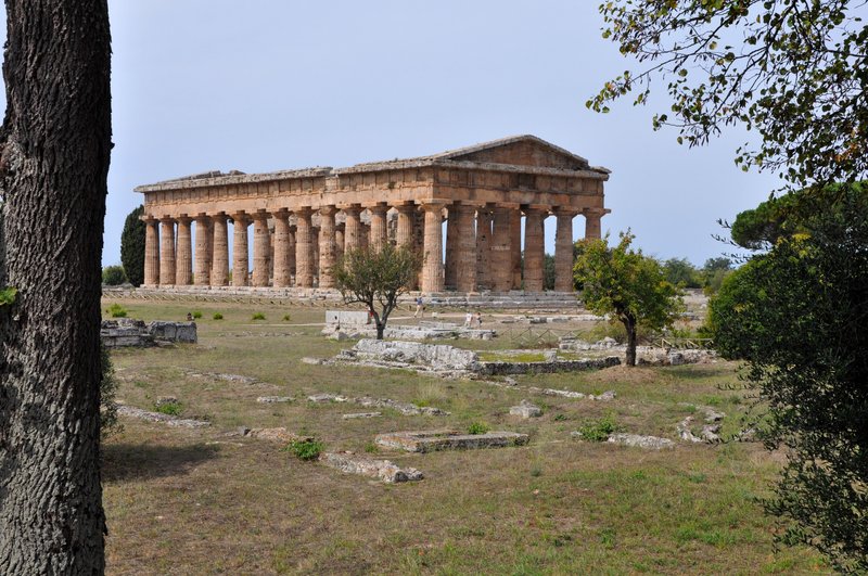 Greek Temple Ruins In Paestum
