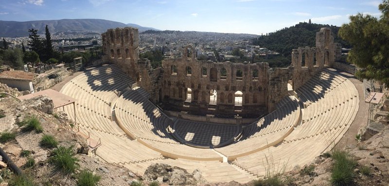Greek Theater Of Dionysus In Athens