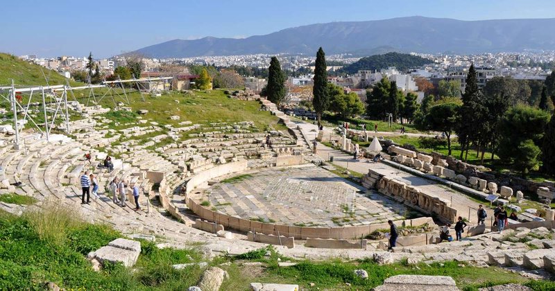 Greek Theater Of Dionysus In Athens