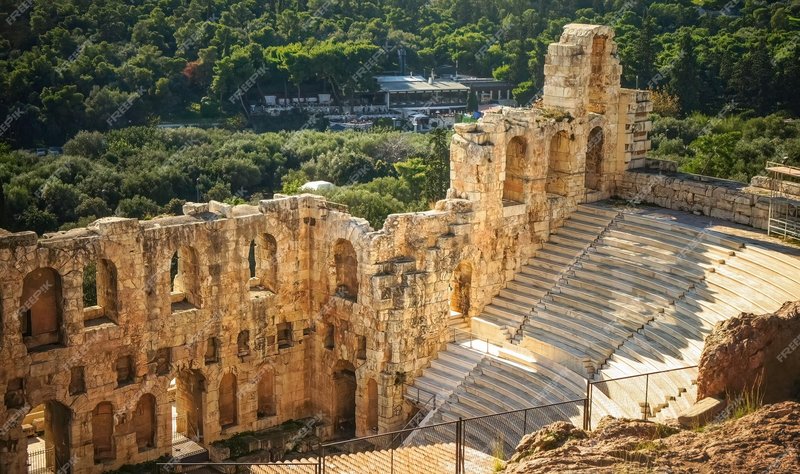 Greek Theater Of Dionysus In Athens